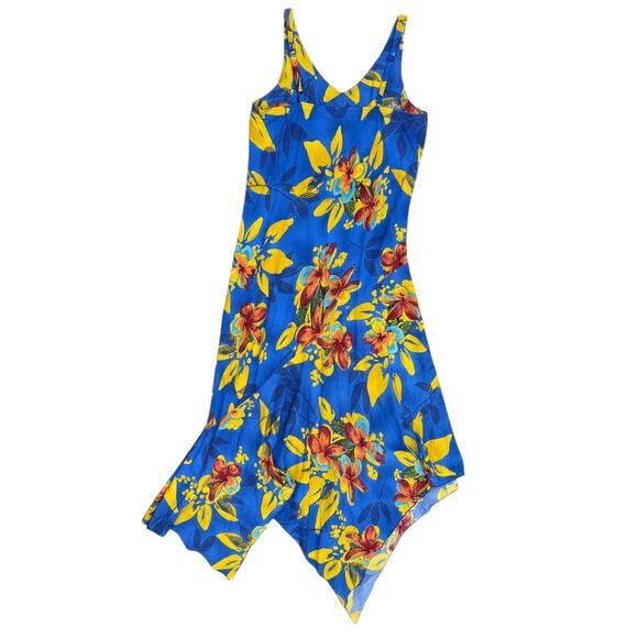 90s Jams World Beach Handkerchief Hem Midi Dress - Picture 5 of 8